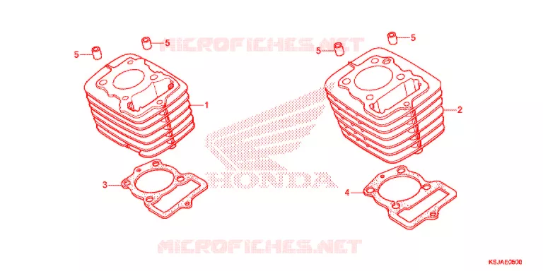 CYLINDRE Honda MOTO 100 CRF 2009  CRF100F9