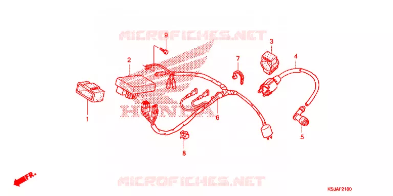 FAISCEAU DES FILS Honda MOTO 100 CRF 2010  CRF100FA