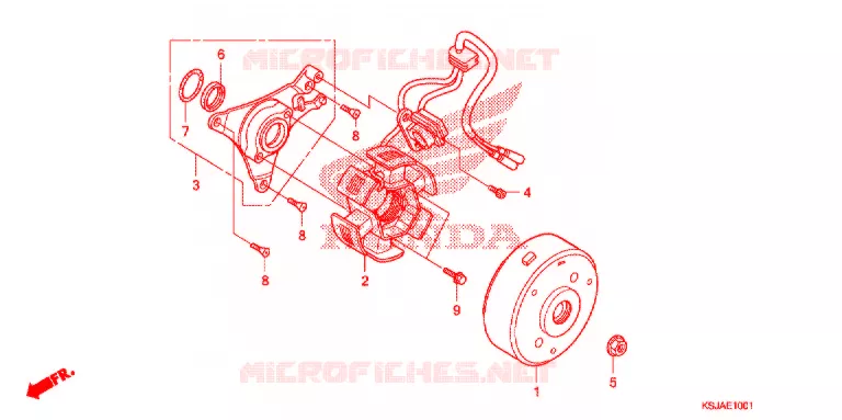 ALTERNATEUR (CRF100F) Honda MOTO 100 CRF 2011  CRF100FB