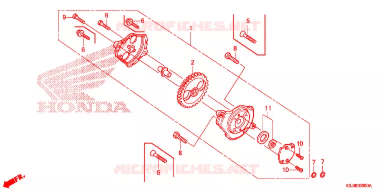 POMPE A HUILE Honda MOTO 100 CRF 2012  CRF100FC