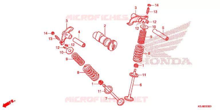 ARBRE A CAMES - SOUPAPE Honda MOTO 100 CRF 2013  CRF100FD