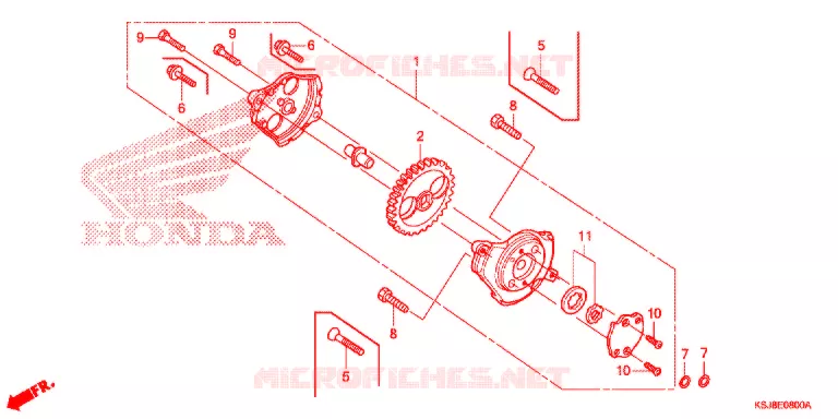 POMPE A HUILE Honda MOTO 100 CRF 2013  CRF100FD