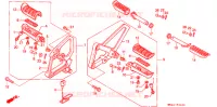 REPOSE PIED pour Honda CBR 600 F HURRICANE de 1987
