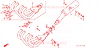 SILENCIEUX D'ECHAPPEMENT pour Honda CBR 600 F HURRICANE de 1987