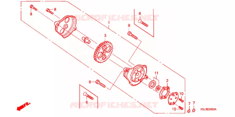 POMPE A HUILE Honda MOTO 100 CRF 2007  CRF100F7