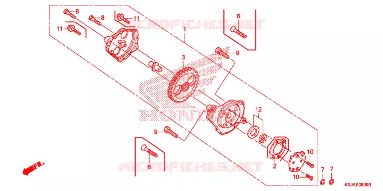 POMPE A HUILE Honda MOTO 100 CRF 2009  CRF100F9
