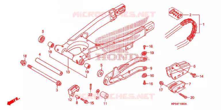 BRAS OSCILLANT Honda MOTO 230 CRF 2007  CRF230F7