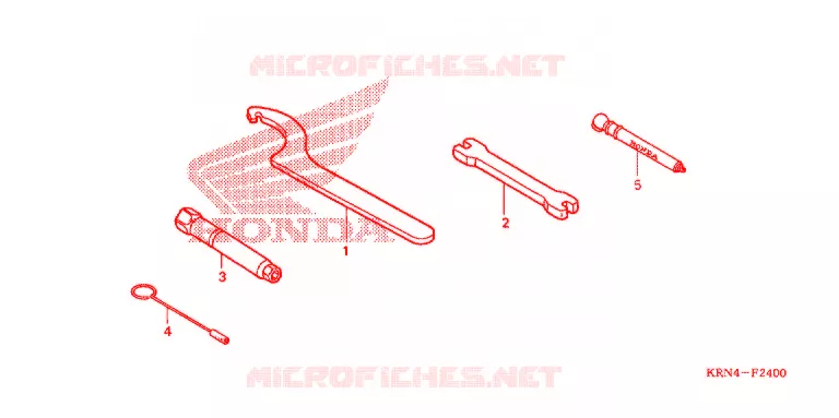 OUTIL Honda MOTO 250 CRF 2004  CRF250R4