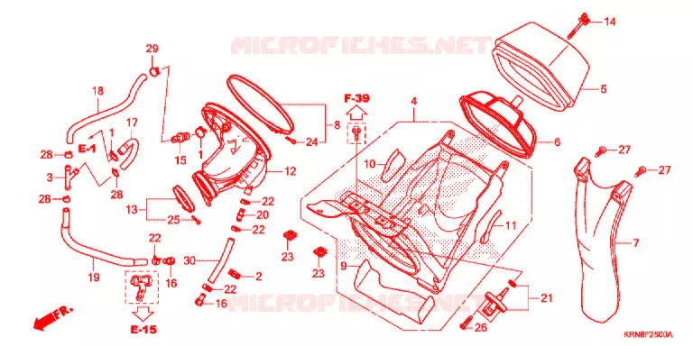 FILTRE A AIR Honda MOTO 250 CRF 2015  CRF250RF