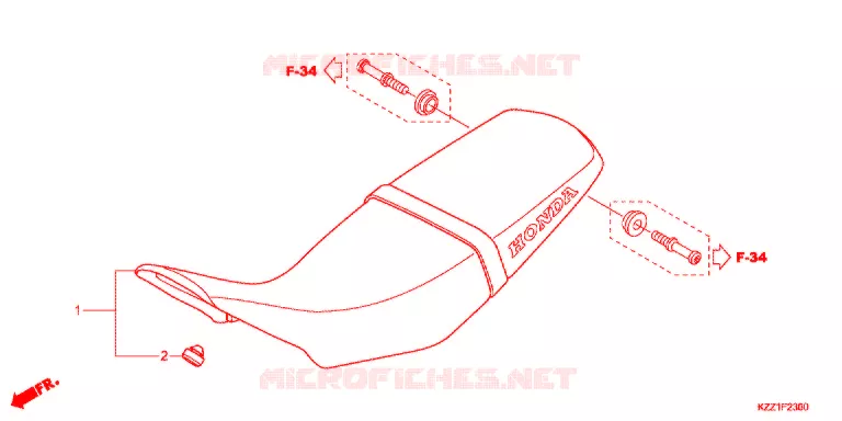SELLE Honda MOTO 250 CRF 2013  CRF250ME