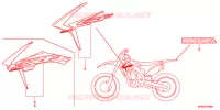 AUTOCOLLANTS pour Honda CRF 250 R de 2014