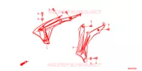 OUIES DE RADIATEUR pour Honda CRF 250 R de 2014