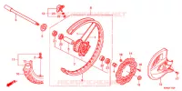ROUE AVANT pour Honda CRF 250 R de 2014