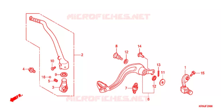 PEDALE - KICK Honda MOTO 250 CRF 2015  CRF250RF