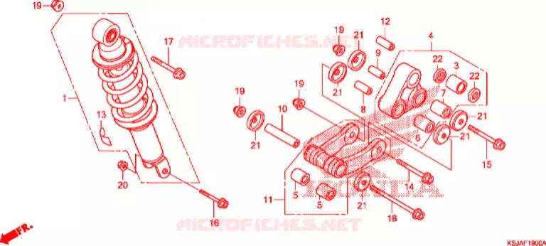 BRAS OSCILLANT Honda MOTO 100 CRF 2011  CRF100FB