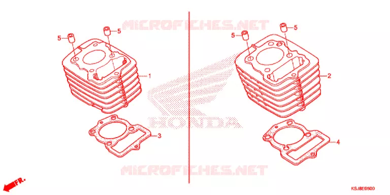 CYLINDRE Honda MOTO 100 CRF 2012  CRF100FC
