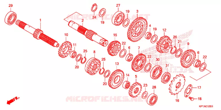 BOITE DE VITESSES Honda MOTO 150 CRF 2012  CRF150FC