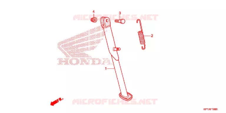 BEQUILLE LATERALE Honda MOTO 150 CRF 2013  CRF150FD