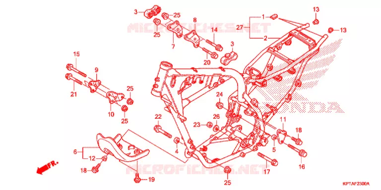 CADRE Honda MOTO 150 CRF 2013  CRF150FD