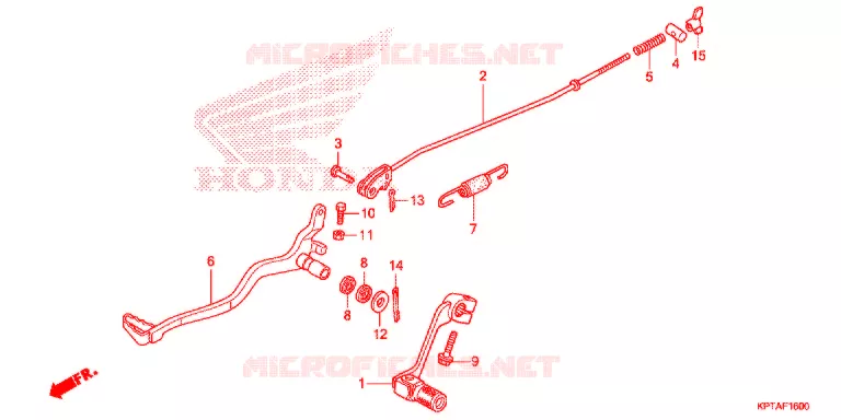 PEDALE Honda MOTO 150 CRF 2013  CRF150FD