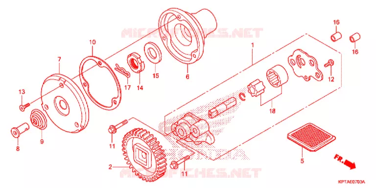 POMPE A HUILE Honda MOTO 150 CRF 2014  CRF150FE