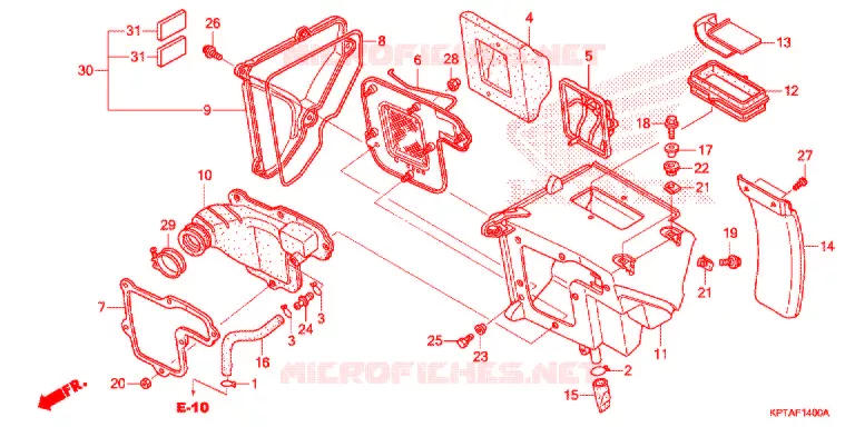 FILTRE A AIR Honda MOTO 150 CRF 2015  CRF150FF