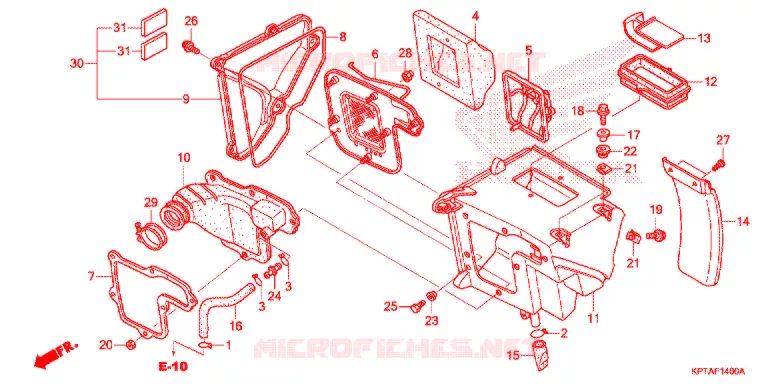 FILTRE A AIR Honda MOTO 150 CRF 2017  CRF150FH