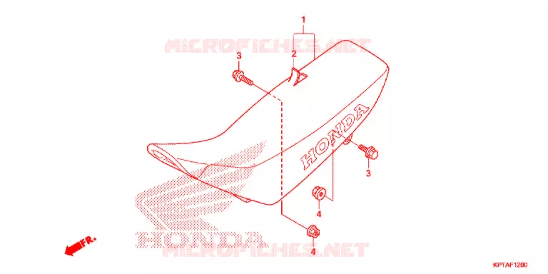 SELLE Honda MOTO 150 CRF 2017  CRF150FH