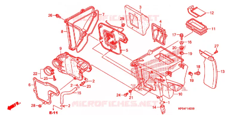 FILTRE A AIR Honda MOTO 230 CRF 2012  CRF230FB