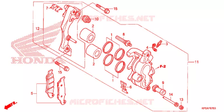 ETRIER DE FREIN AVANT Honda MOTO 230 CRF 2013  CRF230FD