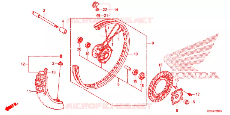 ROUE AVANT Honda MOTO 230 CRF 2015  CRF230FF