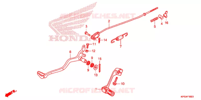 PEDALE Honda MOTO 230 CRF 2017  CRF230FH