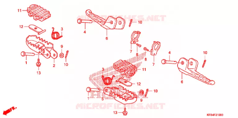 REPOSE PIED Honda MOTO 230 CRF 2011  CRF230LB