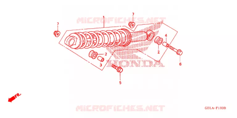 AMORTISSEUR ARRIERE Honda MOTO 50 CRF 2006  CRF50F6