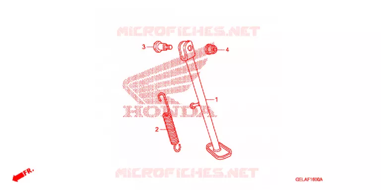 BEQUILLE Honda MOTO 50 CRF 2006  CRF50F6