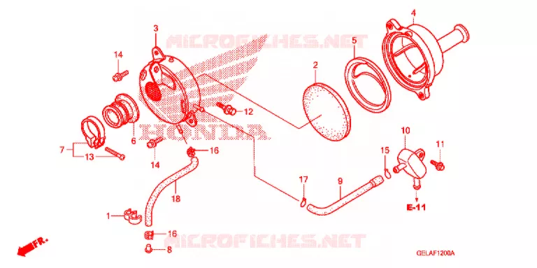 FILTRE A AIR Honda MOTO 50 CRF 2006  CRF50F6
