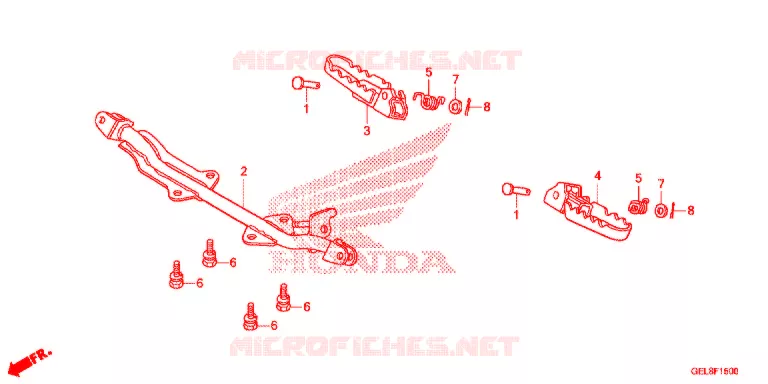 REPOSE PIED Honda MOTO 50 CRF 2013  CRF50FD
