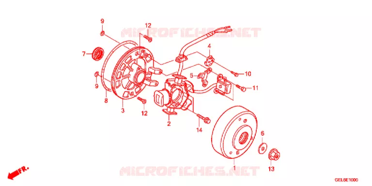 ALTERNATEUR Honda MOTO 50 CRF 2017  CRF50FE