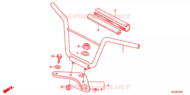 GUIDON - TE DE FOURCHE Honda MOTO 50 CRF 2014  CRF50FE