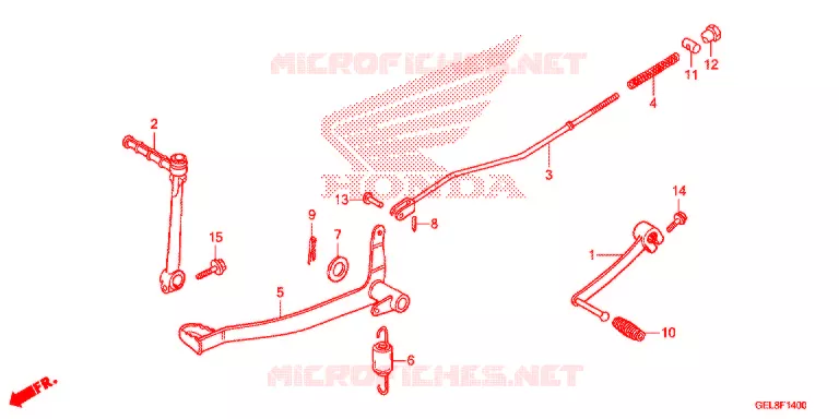 PEDALE DE FREIN - KICK Honda MOTO 50 CRF 2015  CRF50FF