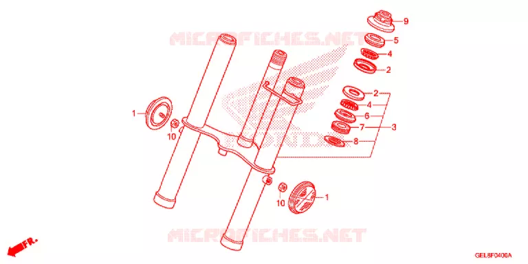 FOURCHE Honda MOTO 50 CRF 2016  CRF50FG