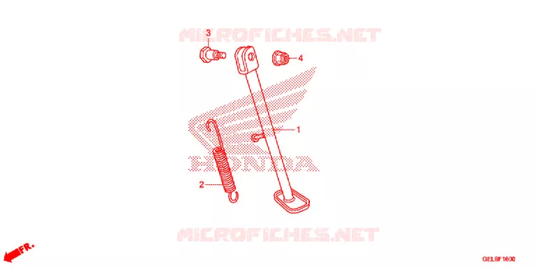 BEQUILLE Honda MOTO 50 CRF 2017  CRF50FH