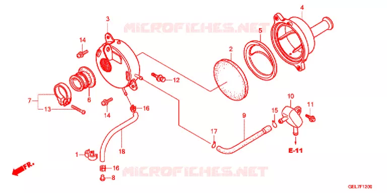 FILTRE A AIR Honda MOTO 50 CRF 2021  CRF50FH