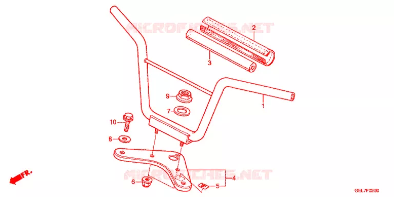 GUIDON - TE DE FOURCHE Honda MOTO 50 CRF 2019  CRF50FH