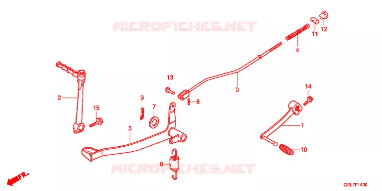 PEDALE DE FREIN - KICK Honda MOTO 50 CRF 2020  CRF50FH