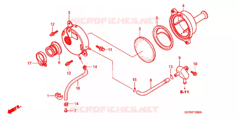 FILTRE A AIR Honda MOTO 70 CRF 2005  CRF70F5