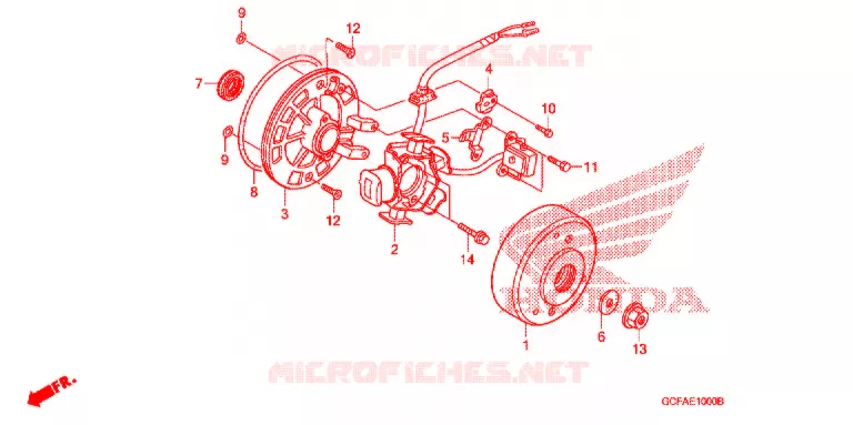 ALTERNATEUR Honda MOTO 70 CRF 2006  CRF70F6