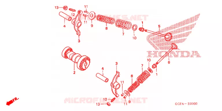 ARBRE A CAMES - SOUPAPE Honda MOTO 70 CRF 2008  CRF70F8