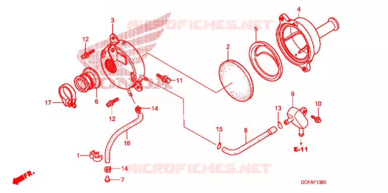 FILTRE A AIR Honda MOTO 70 CRF 2010  CRF70F9