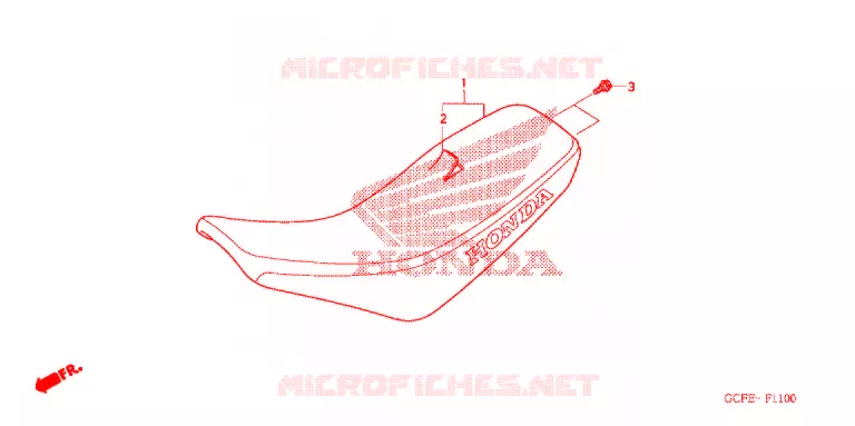 SELLE Honda MOTO 50 CRF 2011  CRF70FB